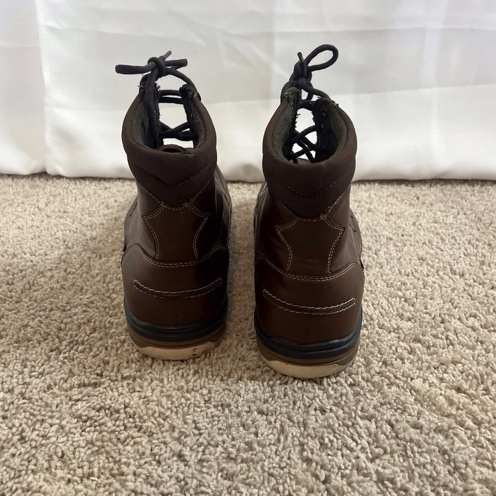 Target‎ High Top Brown Faux Leather Lace Up Casual Boots Men's Size 13